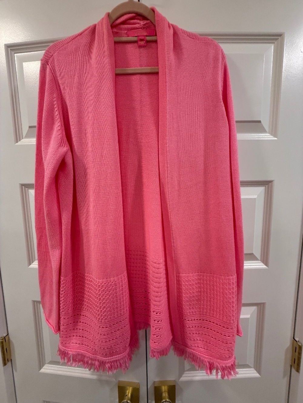 Lilly Pulitzer Noble Fringe Cardigan Sweater Size XL